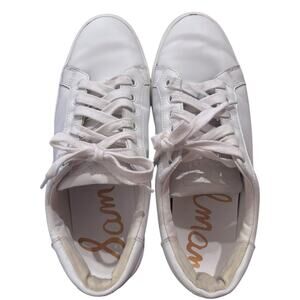Sam Edelman Ethyl Bright White Sneakers Size 9 1/2M Women’s Leather EUC